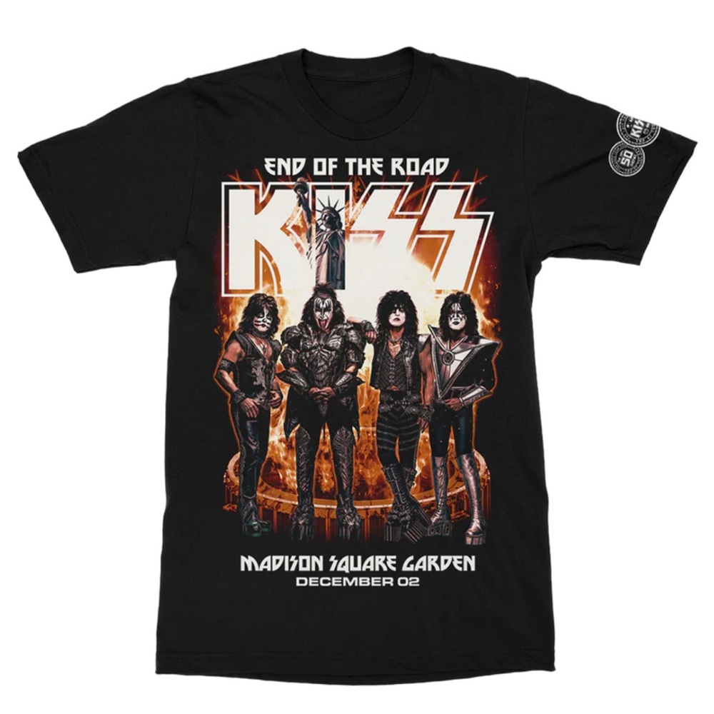 KISS Official DEC 2 EVENT TEE ‎ END OF THE ROAD 
XL
